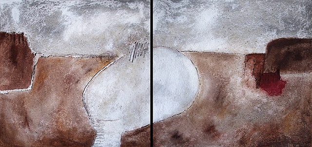 Abstrakte Malerei Formelles "Himmel und Erde"